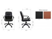 Кресло компьютерное Chairman 651 металл, пластик, экокожа, пенополиуретан черный Фото 3