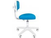 Кресло компьютерное Chairman 250 White металл, пластик, ткань, сетка, пенополиуретан белый, голубой Фото 4