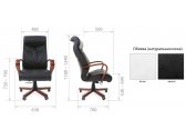 Кресло компьютерное Chairman 420 WD металл, дерево, кожа, пенополиуретан белый Фото 3