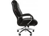 Кресло компьютерное Chairman 405 Эко металл, экокожа, ткань, пенополиуретан черный Фото 4