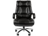 Кресло компьютерное Chairman 405 Эко металл, экокожа, ткань, пенополиуретан черный Фото 2