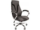 Кресло компьютерное Chairman 901 металл, экокожа, пенополиуретан черный/серый Фото 1