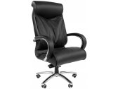 Кресло компьютерное Chairman 420 металл, кожа, пенополиуретан черный Фото 1