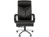 Кресло компьютерное Chairman 420 металл, кожа, пенополиуретан черный Фото 2