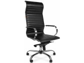 Кресло компьютерное Chairman 710 металл, экокожа, пенополиуретан черный Фото 1