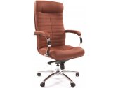 Кресло компьютерное Chairman 480 Эко металл, экокожа, пенополиуретан коричневый Фото 1