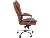 Кресло компьютерное Chairman 795 металл, кожа, пенополиуретан коричневый Фото 4