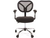 Кресло компьютерное Chairman 380 металл, пластик, ткань, сетка, пенополиуретан хромированный, черный Фото 2