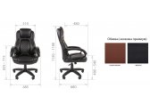 Кресло компьютерное Chairman 432 металл, пластик, экокожа, пенополиуретан черный Фото 1
