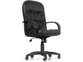 Кресло компьютерное Chairman 416 Split металл, пластик, кожа, пенополиуретан черный Фото 1