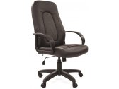 Кресло компьютерное Chairman 429 металл, пластик, экокожа, ткань, пенополиуретан черный/серый Фото 1