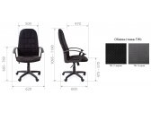 Кресло компьютерное Chairman 737 металл, пластик, ткань, экокожа, пенополиуретан черный Фото 3