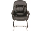 Кресло офисное для посетителей Chairman 418 V металл, пластик, экокожа, пенополиуретан черный Фото 2