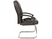 Кресло офисное для посетителей Chairman 418 V металл, пластик, экокожа, пенополиуретан черный Фото 4