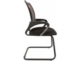Кресло офисное для посетителей Chairman 696 V металл, пластик, ткань, сетка, пенополиуретан черный, серый Фото 4