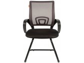 Кресло офисное для посетителей Chairman 696 V металл, пластик, ткань, сетка, пенополиуретан черный, серый Фото 2