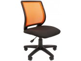 Кресло компьютерное Chairman 699 Б/Л металл, пластик, ткань, сетка, пенополиуретан черный, оранжевый Фото 1