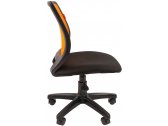 Кресло компьютерное Chairman 699 Б/Л металл, пластик, ткань, сетка, пенополиуретан черный, оранжевый Фото 4