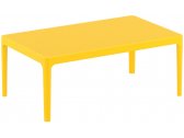 Столик пластиковый журнальный Siesta Contract Sky Lounge Table сталь, пластик желтый Фото 1
