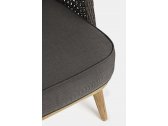 Кресло плетеное с подушками Garden Relax Ninfa тик, полипропилен, sunbrella натуральный, серый Фото 5
