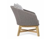 Кресло плетеное с подушками Garden Relax Coachella тик, олефин натуральный, серый Фото 4
