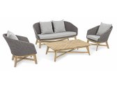 Кресло плетеное с подушками Garden Relax Coachella тик, олефин натуральный, серый Фото 5