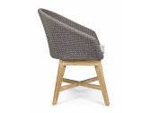 Кресло плетеное с подушкой Garden Relax Coachella тик, олефин натуральный, серый Фото 3