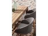 Кресло плетеное барное с подушкой Garden Relax Coachella тик, олефин натуральный, серый Фото 10