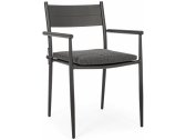 Кресло металлическое с подушкой Garden Relax Kendall алюминий, олефин антрацит Фото 1