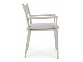 Кресло металлическое с подушкой Garden Relax Kendall алюминий, олефин светло-серый Фото 4