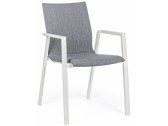 Кресло металлическое с обивкой Garden Relax Odeon алюминий, текстилен, олефин белый, серый Фото 1