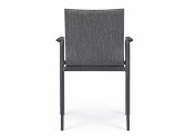 Кресло металлическое с обивкой Garden Relax Odeon алюминий, текстилен, олефин антрацит, темно-серый Фото 4