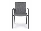 Кресло металлическое с обивкой Garden Relax Odeon алюминий, текстилен, олефин антрацит, темно-серый Фото 3