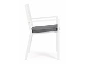 Кресло металлическое с подушкой Garden Relax Helina алюминий, spunpoly белый, серый Фото 5