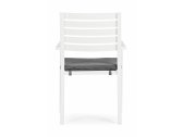 Кресло металлическое с подушкой Garden Relax Helina алюминий, spunpoly белый, серый Фото 3
