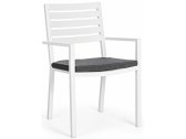 Кресло металлическое с подушкой Garden Relax Helina алюминий, spunpoly белый, серый Фото 1