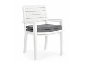 Кресло металлическое с подушкой Garden Relax Helina алюминий, spunpoly белый, серый Фото 4