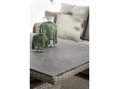 Стол плетеный обеденный Garden Relax Kent алюминий, искусственный ротанг, керамика серый Фото 12