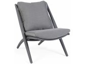 Кресло плетеное с подушками Garden Relax Aloha алюминий, полиэстер антрацит, серый Фото 1