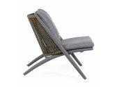 Кресло плетеное с подушками Garden Relax Aloha алюминий, полиэстер антрацит, серый Фото 2
