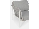 Кресло плетеное с подушками Garden Relax Isidora алюминий, олефин, акрил белый, серый Фото 5