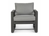 Кресло металлическое с подушками Garden Relax Merrigan алюминий, олефин антрацит, серый Фото 2
