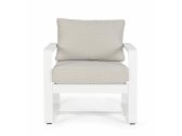 Кресло металлическое с подушками Garden Relax Merrigan алюминий, олефин белый, бежевый Фото 3
