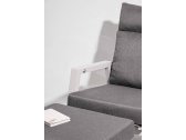 Кресло металлическое с подушками Garden Relax Kledi алюминий, текстилен, олефин белый, серый Фото 13