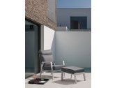 Кресло металлическое с подушками Garden Relax Kledi алюминий, текстилен, олефин белый, серый Фото 20