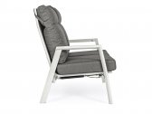 Диван металлический с подушками Garden Relax Kledi алюминий, текстилен, олефин белый, серый Фото 3