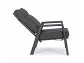 Кресло металлическое с подушками Garden Relax Kledi алюминий, текстилен, олефин антрацит, темно-серый Фото 4