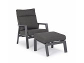 Кресло металлическое с подушками Garden Relax Kledi алюминий, текстилен, олефин антрацит, темно-серый Фото 15