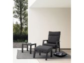 Кресло металлическое с подушками Garden Relax Kledi алюминий, текстилен, олефин антрацит, темно-серый Фото 12