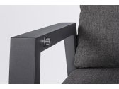 Кресло металлическое с подушками Garden Relax Kledi алюминий, текстилен, олефин антрацит, темно-серый Фото 9